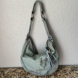 SOLD—Rehab Coach Blue SoHo Hobo Shoulder Bag